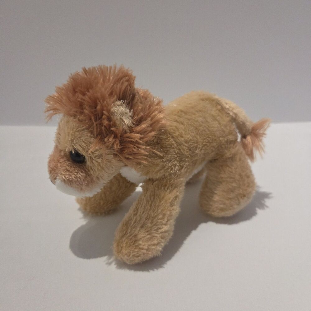 Aurora World Lion Plush 8"  Stuffed Animal Toy Africa Wild Life